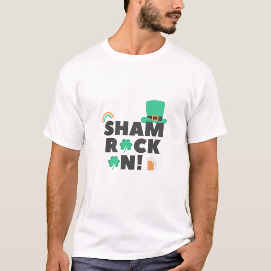 "SHAM ROCK N! " T - SHIRT der MÄNNER (Vorderseite)