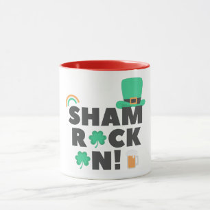 "SHAM ROCK N!" ZWEI ZWEI TASSE. MUG TASSE