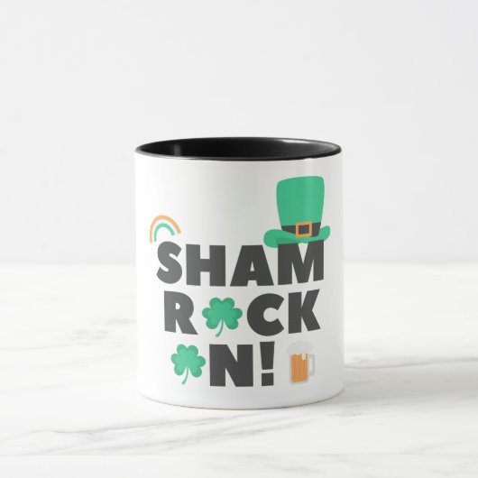 "SHAM ROCK N!" ZWEI ZWEI TASSE. MUG TASSE (Zentrum)