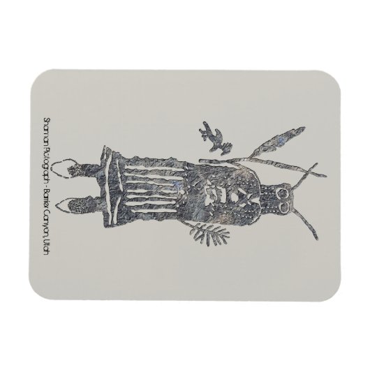 Shaman-Bilddagramm Magnet (Horizontal)