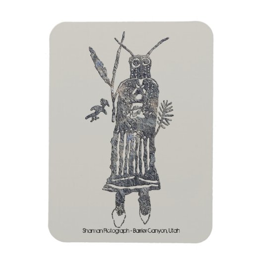 Shaman-Bilddagramm Magnet (Vertikal)