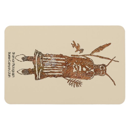 Shaman-Bilddagramm Magnet (Horizontal)