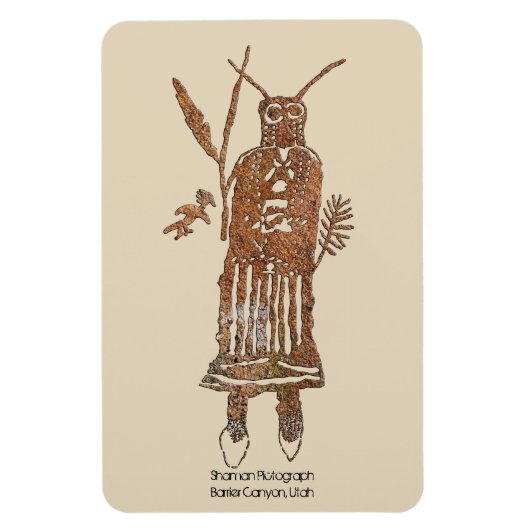 Shaman-Bilddagramm Magnet (Vertikal)