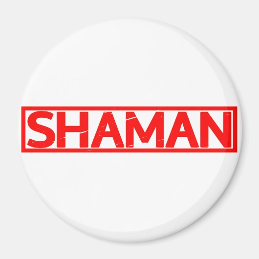 Shaman Briefmarke Magnet (Vorne)