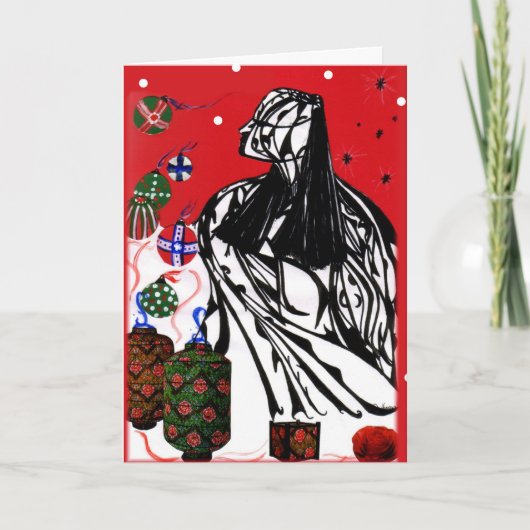 Shaman Christmas Card Feiertagskarte (Vorderseite)