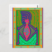 Shaman Earth Mother Postkarte (Vorne/Hinten)