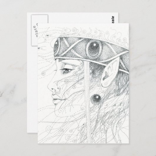 Shaman Engelguide Postkarte (Vorne/Hinten)