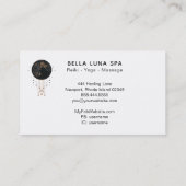 ** Shaman Lunar Kosmischer Mond + Universum Visitenkarte (Rückseite)