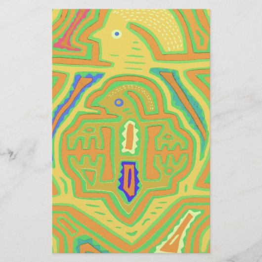 Shaman mit Kind Briefpapier (Vorderseite)