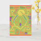 Shaman mit Kind Karte (Gelbe Blume)