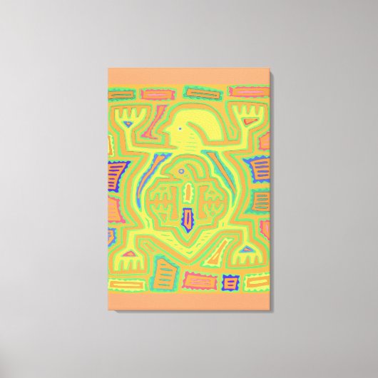 Shaman mit Kind Leinwanddruck (Vorderseite)