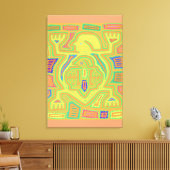Shaman mit Kind Leinwanddruck (Insitu (Wohnzimmer))