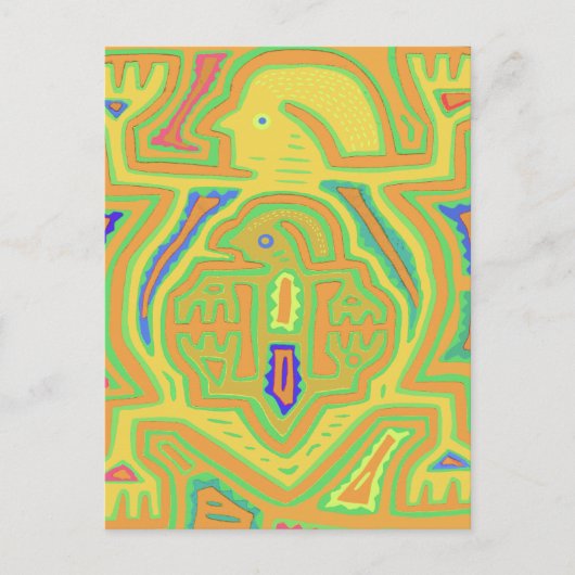 Shaman mit Kind Postkarte (Vorderseite)