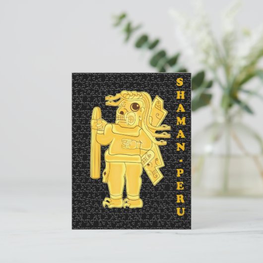 SHAMAN-PERU POSTKARTE (Stehend Vorderseite)
