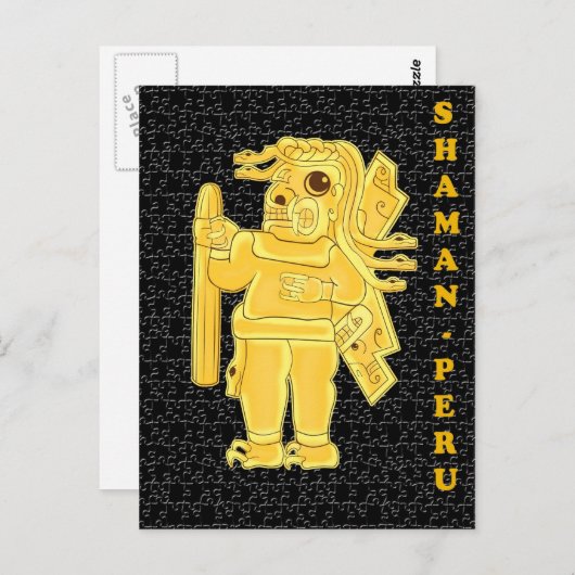 SHAMAN-PERU POSTKARTE (Vorne/Hinten)
