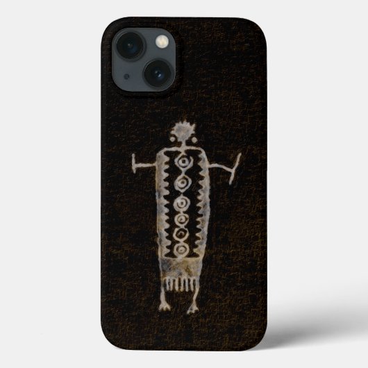 Shaman Petroglyph Case-Mate iPhone Hülle (Rückseite)