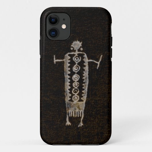 Shaman Petroglyph Case-Mate iPhone Hülle (Rückseite)