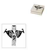 Shaman Petroglyph Design Gummi Briefmarke Gummistempel (Stempel)