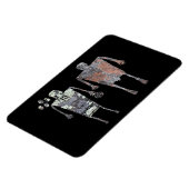 Shaman-Petroglyphe Magnet (Linke Seite)