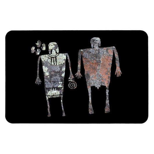 Shaman-Petroglyphe Magnet (Horizontal)