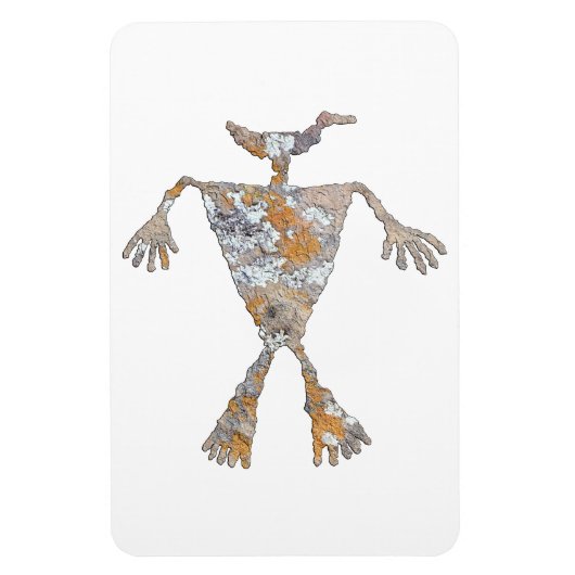 Shaman-Petroglyphe Magnet (Vertikal)
