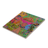 Shaman Peyote Dreams Keramik Tile Fliese (Seite)