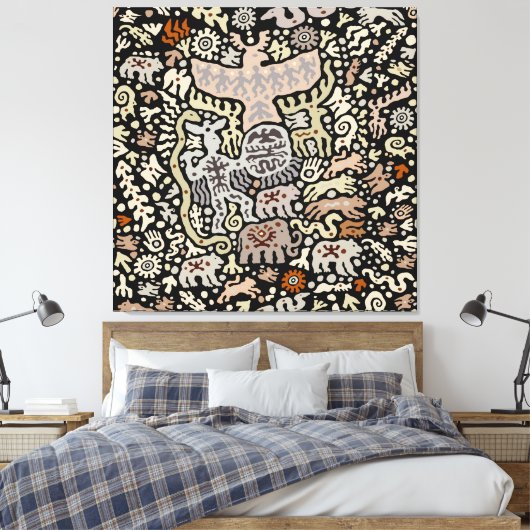 Shaman Peyote Ritual Leinwanddruck (Insitu (Schlafzimmer))