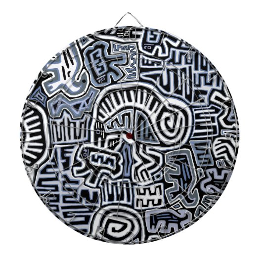 Shaman Peyote Ritual Mola Dartscheibe (vorne)