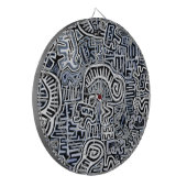 Shaman Peyote Ritual Mola Dartscheibe (Vorderseite Links)