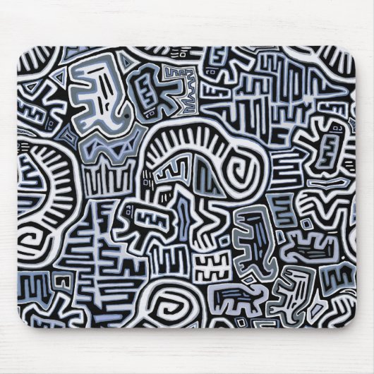 Shaman Peyote Ritual Mola Mousepad (Vorne)