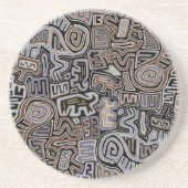Shaman Peyote Serpent Ritual Spirits Getränkeuntersetzer (Vorne)