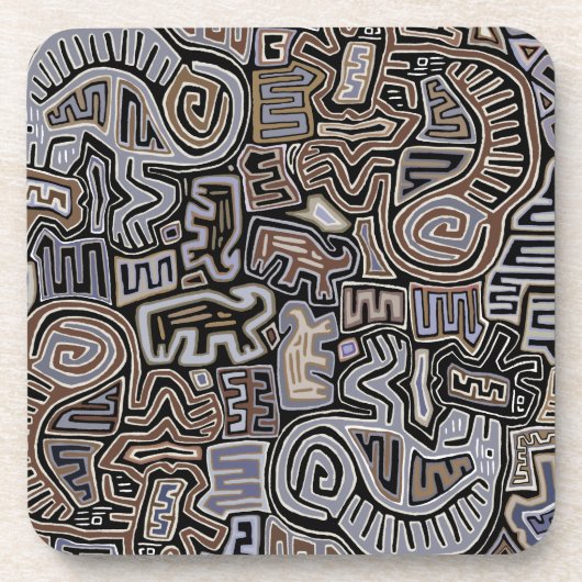 Shaman Peyote Serpent Ritual Spirits Getränkeuntersetzer (Vorderseite)