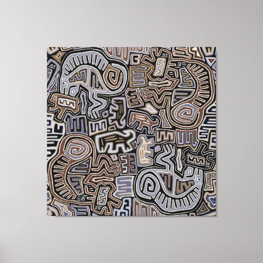 Shaman Peyote Serpent Ritual Spirits Leinwanddruck (Vorderseite)