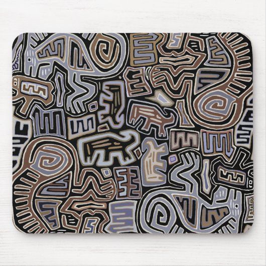 Shaman Peyote Serpent Ritual Spirits Mousepad (Vorne)
