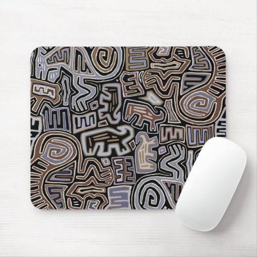 Shaman Peyote Serpent Ritual Spirits Mousepad (Mit Mouse)