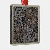 Shaman Peyote Serpent Ritual Spirits Ornament Aus Metall (Rechts)