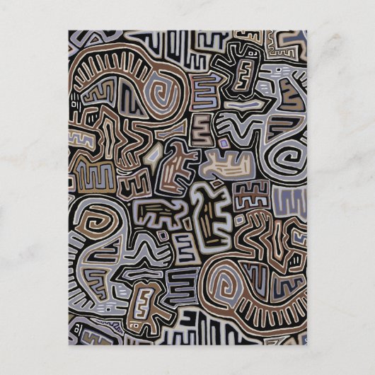 Shaman Peyote Serpent Ritual Spirits Postkarte (Vorderseite)