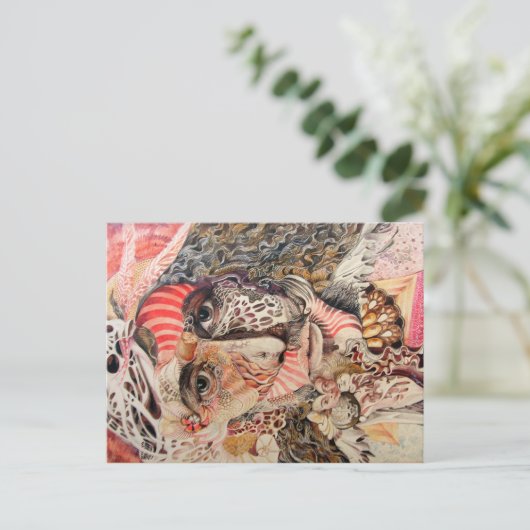 SHAMAN PORTRAIT POSTKARTE (Stehend Vorderseite)