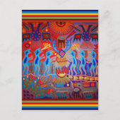 Shaman Ritual Huichol Postkarte (Vorderseite)