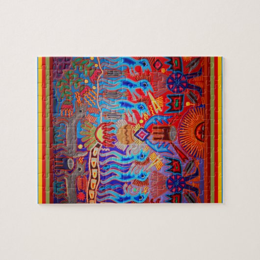 Shaman Ritual Huichol Puzzle (Horizontal)