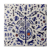 Shaman Ritual Talisman Tile Fliese (Vorderseite)