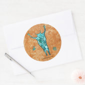 Shaman Runder Aufkleber (Umschlag)