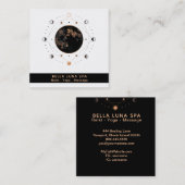 *~* Shaman Sacred Geometry Moon Phases Universe Quadratische Visitenkarte (Vorne/Hinten)