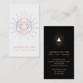 ~ Shaman Sacred Geometry Mystical Alchemy Cosmic Visitenkarte (Vorne/Hinten)