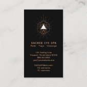 ~ Shaman Sacred Geometry Mystical Alchemy Cosmic Visitenkarte (Rückseite)