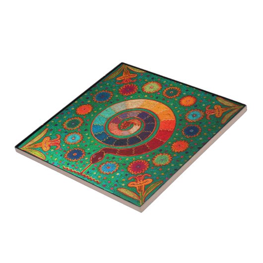 Shaman Serpent Ritual Fliese (Seite)