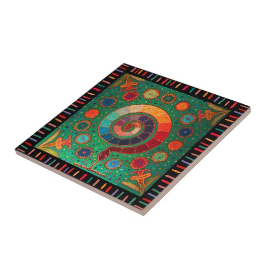 Shaman Snake Spirits Fliese (Seite)