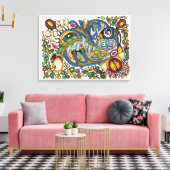 Shaman Spirit: Das Flüstern der Geist-Stimmen (WES Leinwanddruck (Insitu (Wohnzimmer))