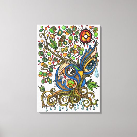 Shaman Spirit: Der weinende Baumgeist (SÜD) Leinwanddruck (Vorderseite)