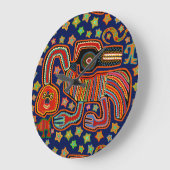 Shaman Spirit Serpent Große Wanduhr (Winkel)